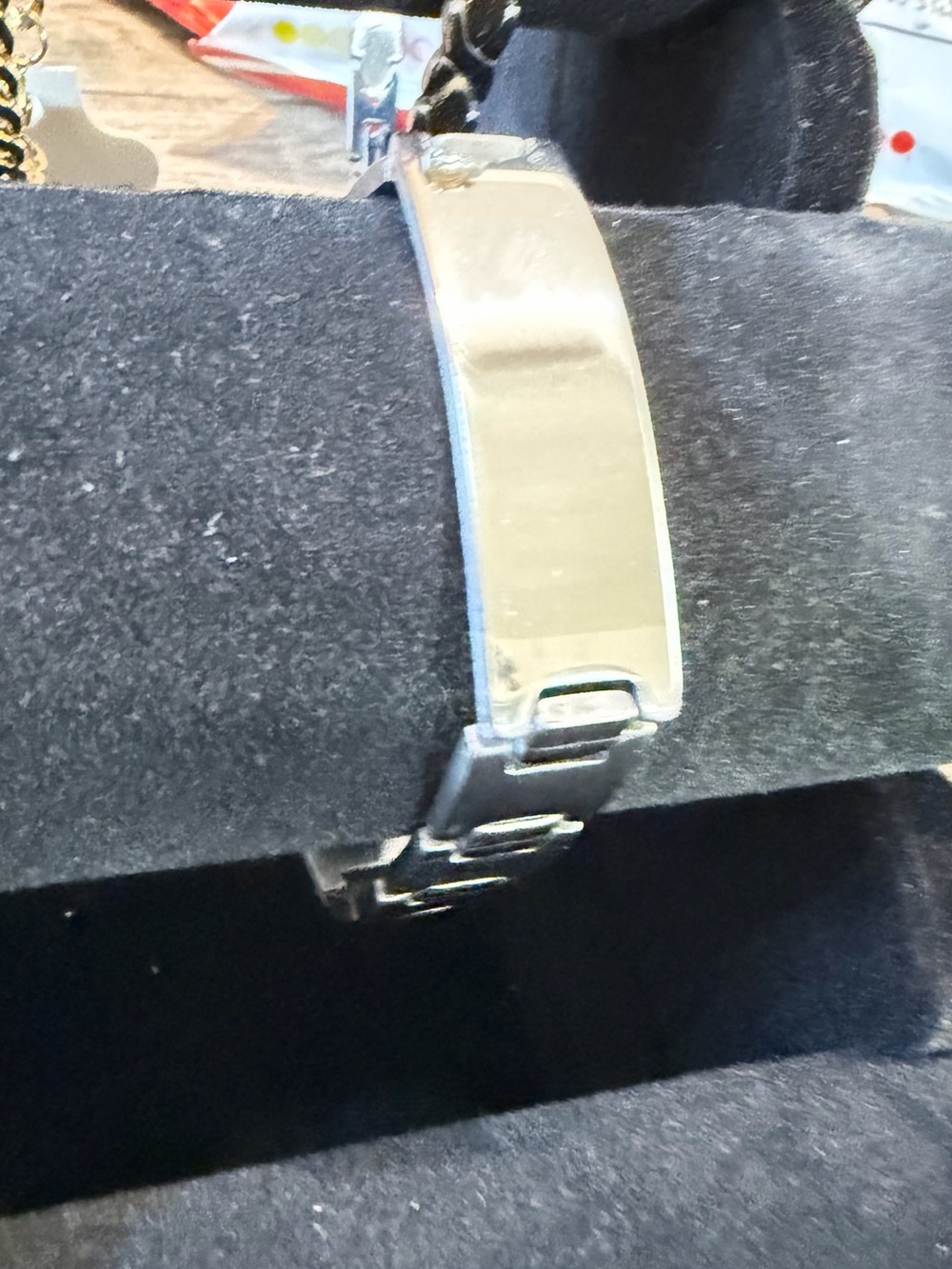 Silver Stainless Steel ID Bracelet - Unbranded